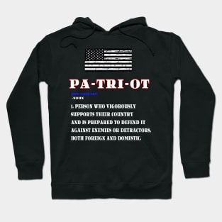 American Patriot Slogan - Patriotism Hoodie